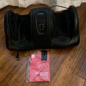 Brand new in box foot massager. Comes with remote control. Color black
